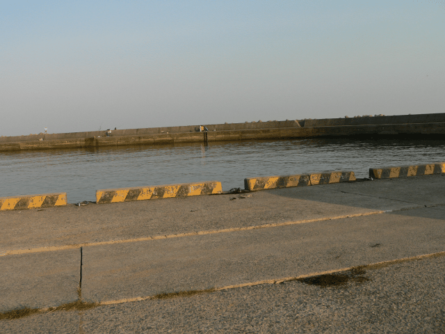 淡路島仮谷漁港港内の釣りポイント２
