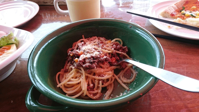 カフェ・スコーラのお子様ランチのパスタ